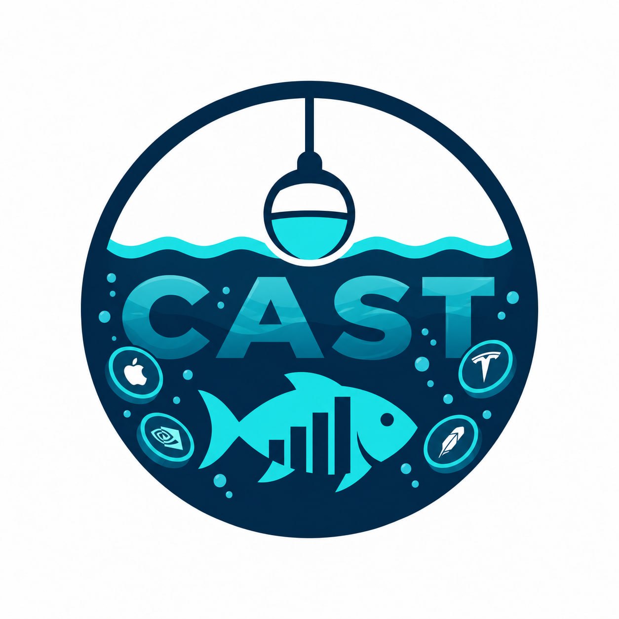 CAST fishing logo